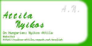 attila nyikos business card